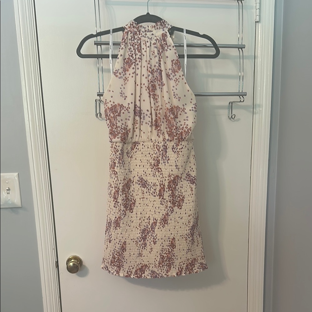Floral Halter Neck Dress